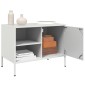 vidaXL Έπιπλο Τηλεόρασης Λευκό 68x39x50,5 εκ. από Χάλυβα