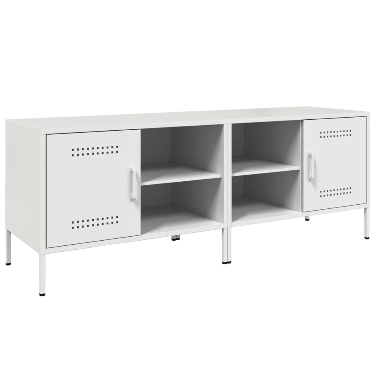 vidaXL Έπιπλα Τηλεόρασης 2 τεμ. Λευκό 68x39x50,5 εκ. από Χάλυβα