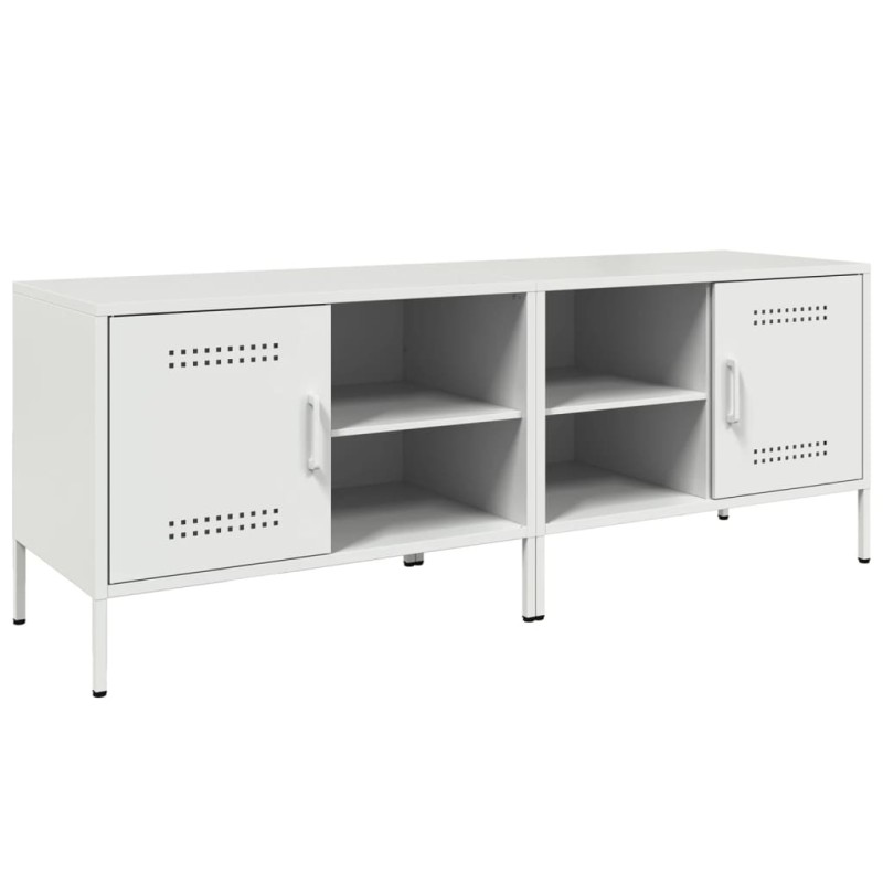vidaXL Έπιπλα Τηλεόρασης 2 τεμ. Λευκό 68x39x50,5 εκ. από Χάλυβα