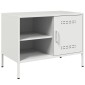 vidaXL Έπιπλα Τηλεόρασης 2 τεμ. Λευκό 68x39x50,5 εκ. από Χάλυβα