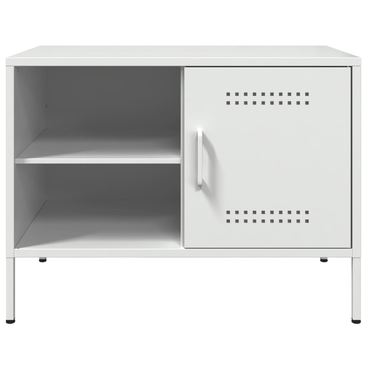 vidaXL Έπιπλα Τηλεόρασης 2 τεμ. Λευκό 68x39x50,5 εκ. από Χάλυβα