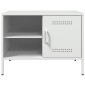 vidaXL Έπιπλα Τηλεόρασης 2 τεμ. Λευκό 68x39x50,5 εκ. από Χάλυβα