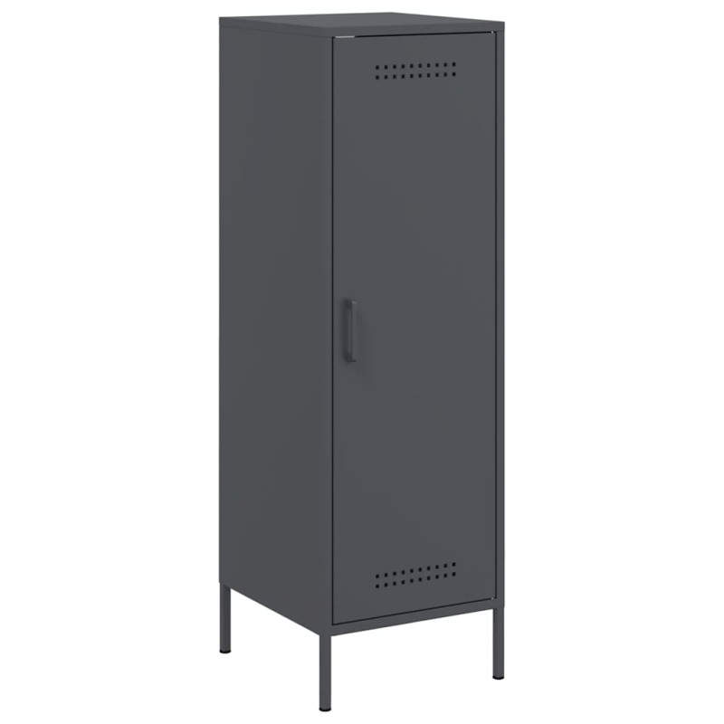 vidaXL Ντουλάπι Ανθρακί 36x39x113 εκ. από Ατσάλι