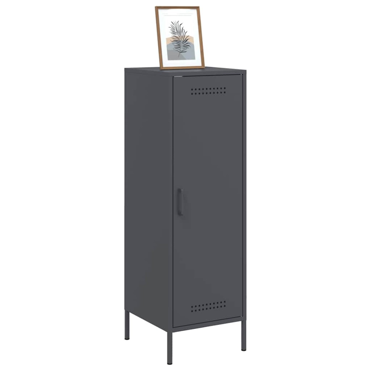 vidaXL Ντουλάπι Ανθρακί 36x39x113 εκ. από Ατσάλι