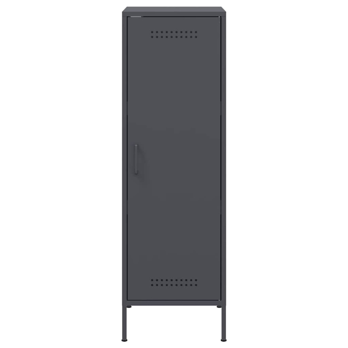 vidaXL Ντουλάπι Ανθρακί 36x39x113 εκ. από Ατσάλι