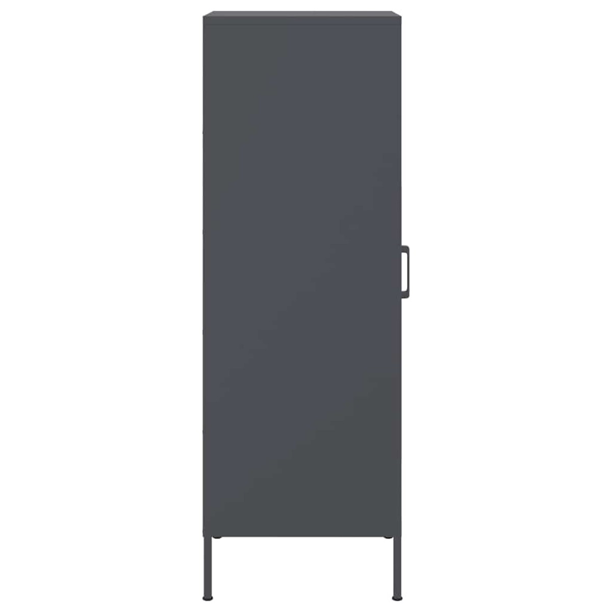vidaXL Ντουλάπι Ανθρακί 36x39x113 εκ. από Ατσάλι