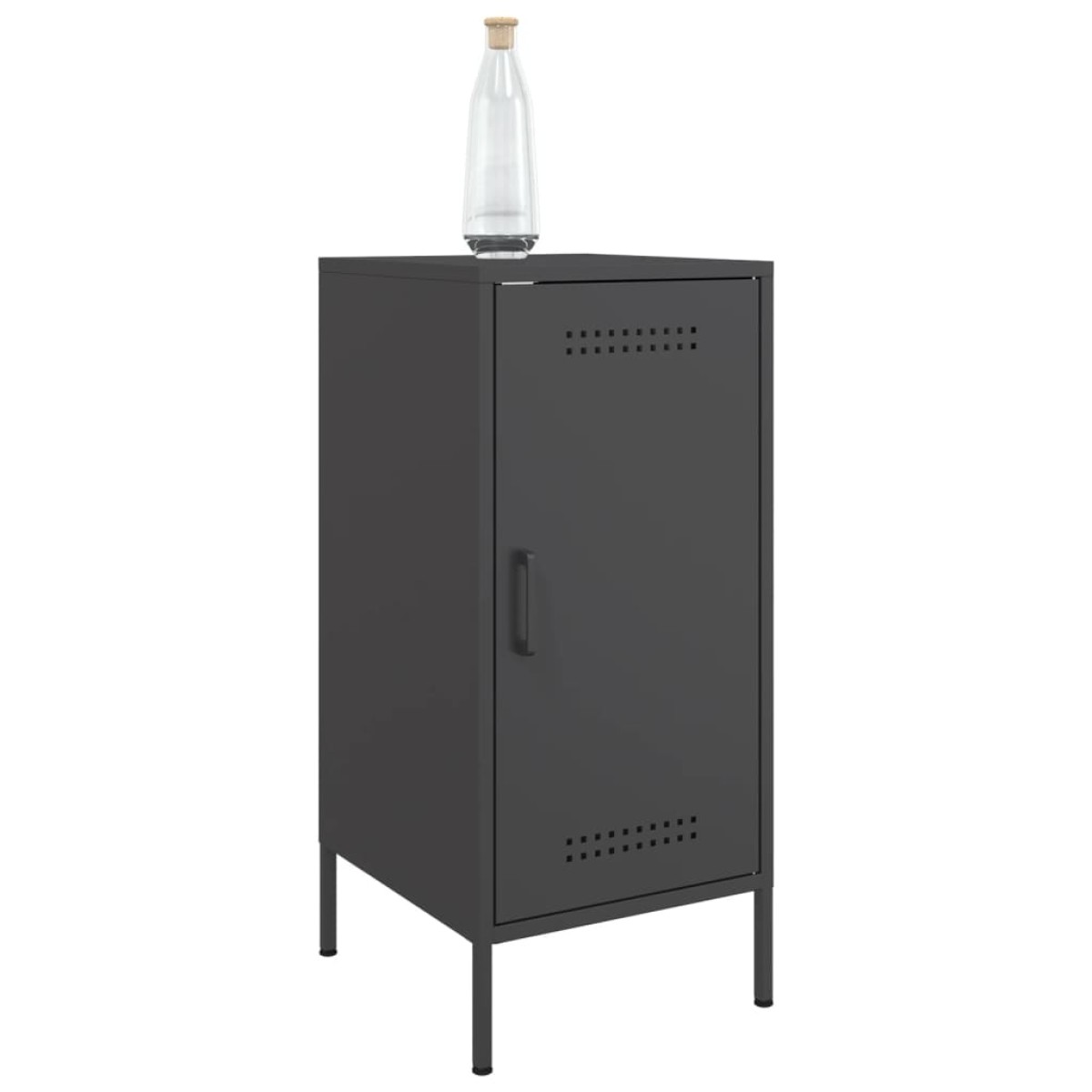 vidaXL Ντουλάπια 2 τεμ. Μαύρα 36x39x79 εκ. από Χάλυβα