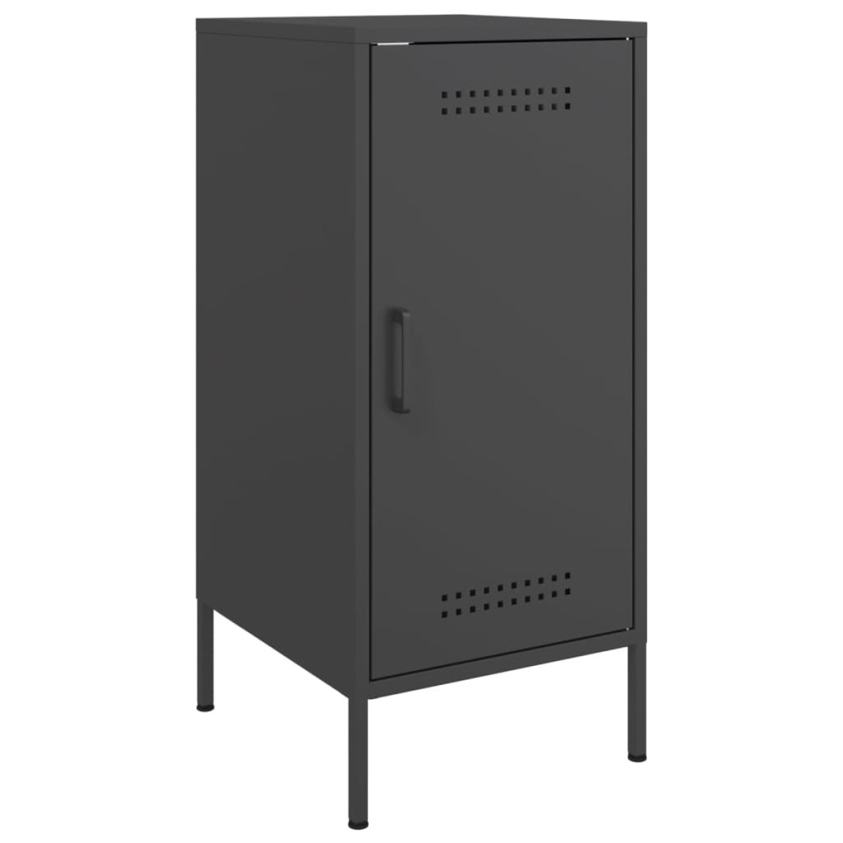 vidaXL Ντουλάπια 2 τεμ. Μαύρα 36x39x79 εκ. από Χάλυβα