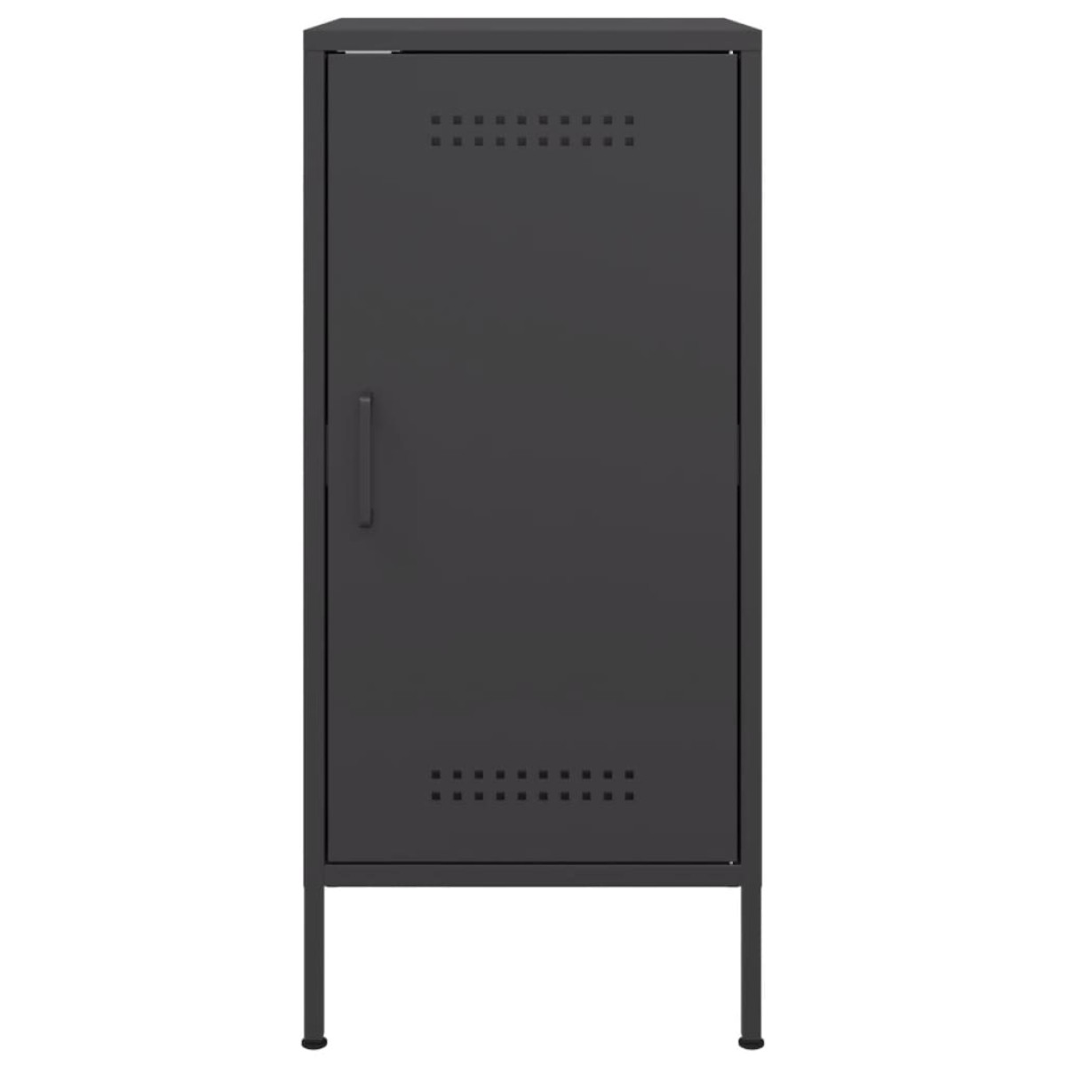 vidaXL Ντουλάπια 2 τεμ. Μαύρα 36x39x79 εκ. από Χάλυβα