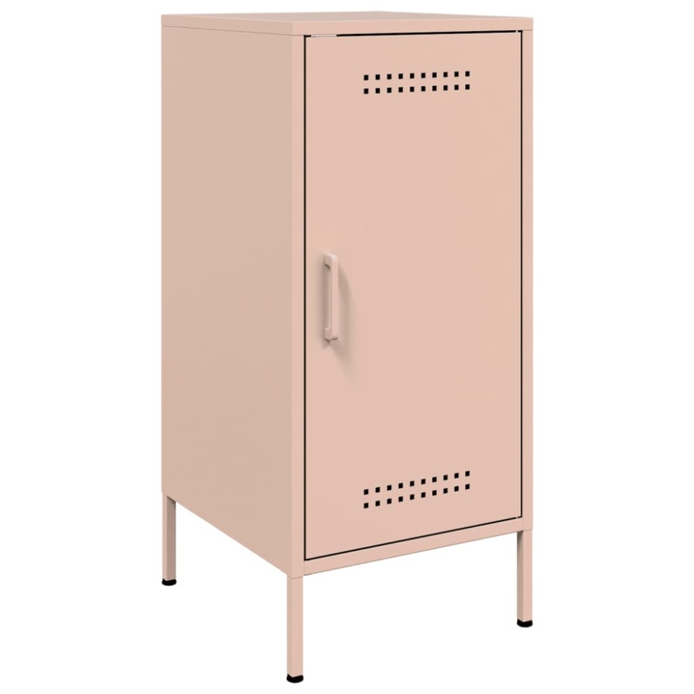 vidaXL Ντουλάπι Ροζ 36 x 39 x 79 εκ. από Χάλυβα