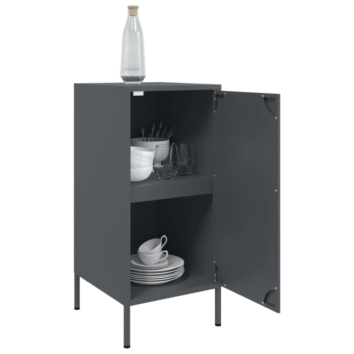 vidaXL Ντουλάπι Ανθρακί 36x39x79 εκ. από Χάλυβα