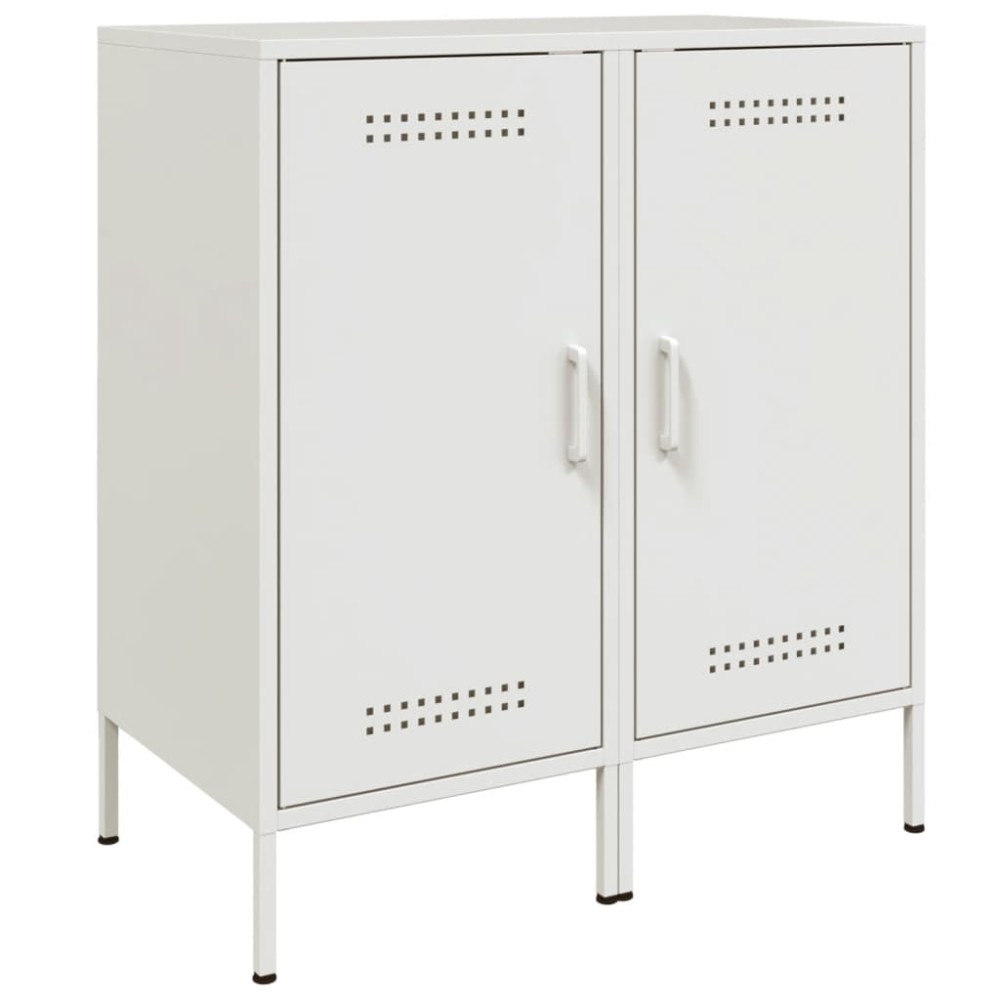 vidaXL Ντουλάπια 2 Τεμ. Λευκά 36 x 39 x 79 εκ. από Χάλυβα