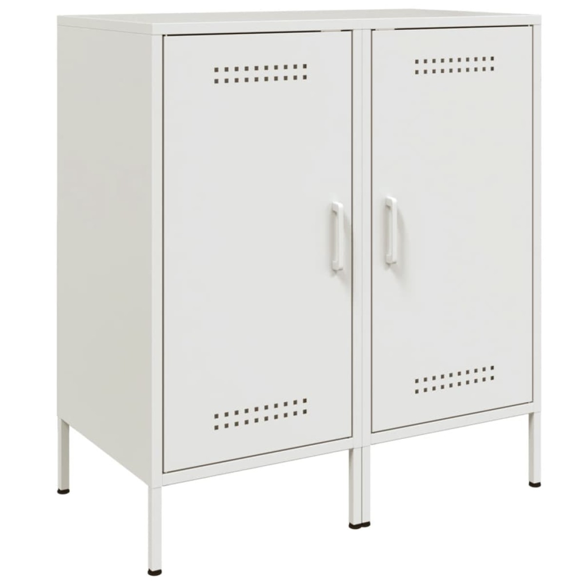 vidaXL Ντουλάπια 2 Τεμ. Λευκά 36 x 39 x 79 εκ. από Χάλυβα