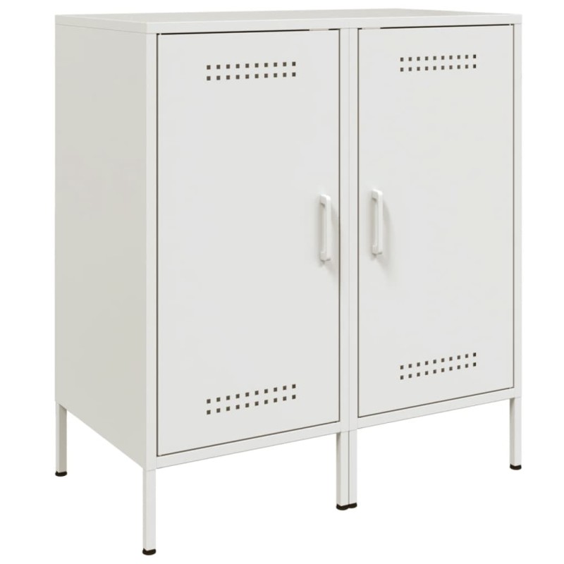 vidaXL Ντουλάπια 2 Τεμ. Λευκά 36 x 39 x 79 εκ. από Χάλυβα