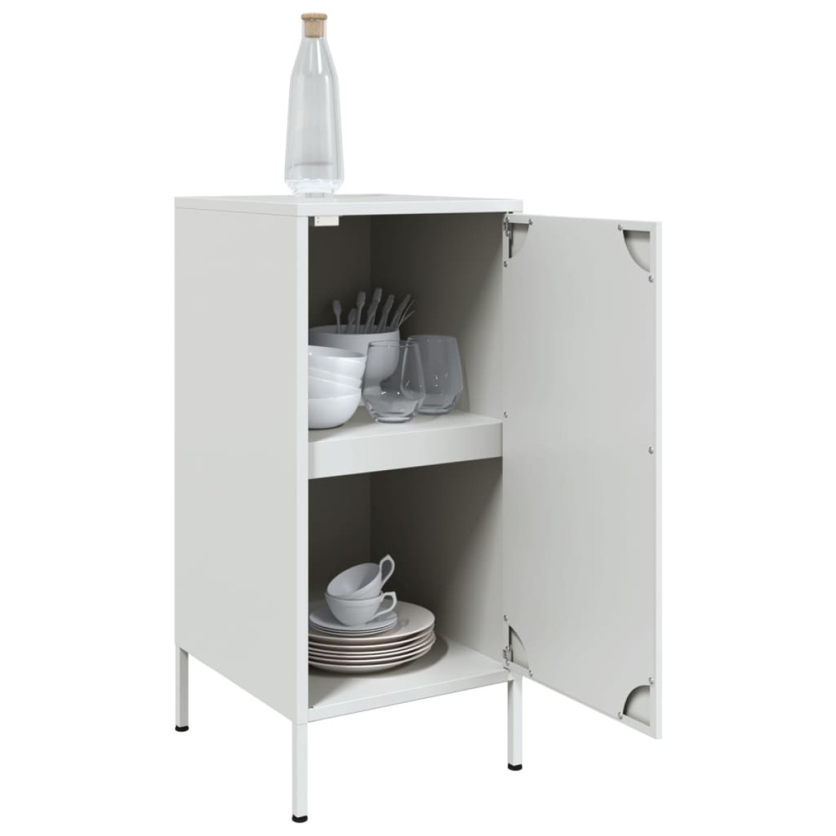 vidaXL Ντουλάπια 2 Τεμ. Λευκά 36 x 39 x 79 εκ. από Χάλυβα