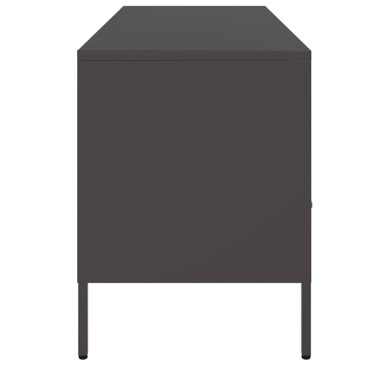vidaXL Έπιπλο Τηλεόρασης Μαύρο 100,5x39x50,5 εκ. Ατσάλινο