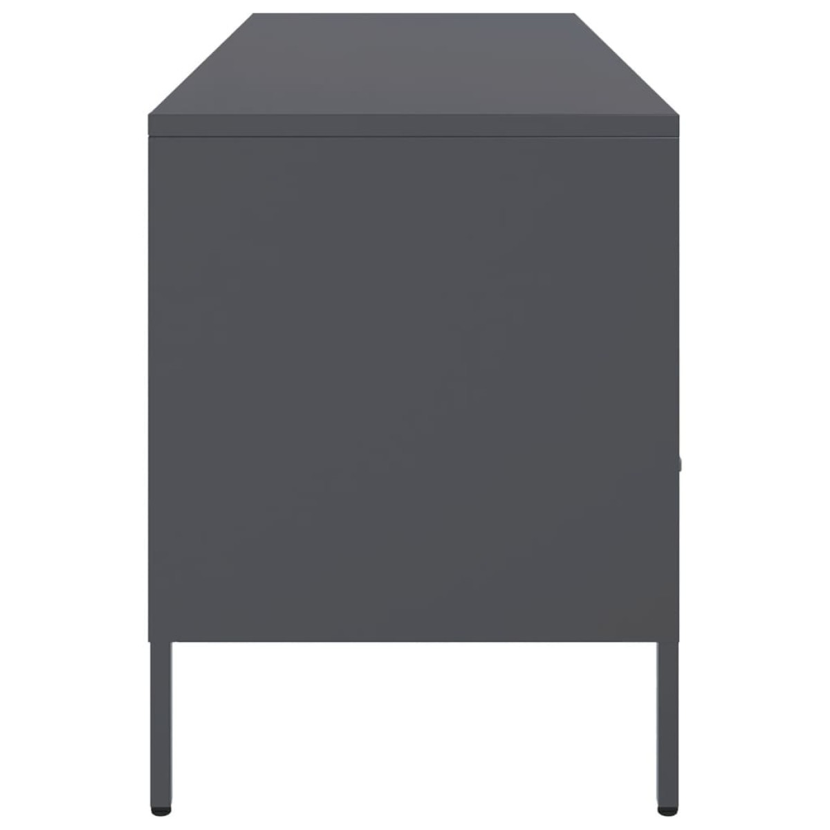 vidaXL Έπιπλο Τηλεόρασης Ανθρακί 100,5x39x50,5 εκ. από Ατσάλι