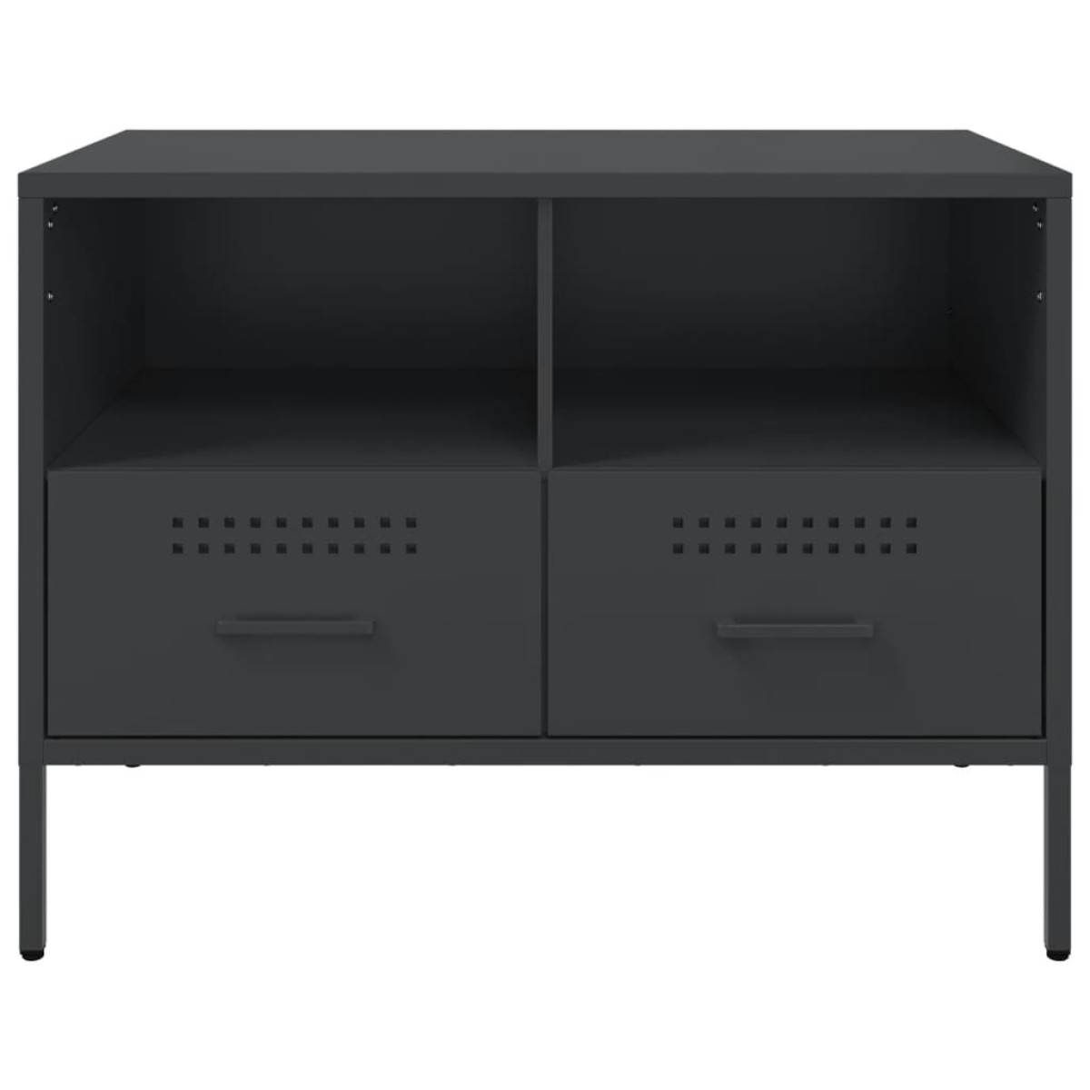 vidaXL Έπιπλο Τηλεόρασης Μαύρο 68x39x50,5 εκ. Ατσάλινο