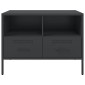 vidaXL Έπιπλο Τηλεόρασης Μαύρο 68x39x50,5 εκ. Ατσάλινο