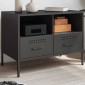vidaXL Έπιπλο Τηλεόρασης Μαύρο 68x39x50,5 εκ. Ατσάλινο