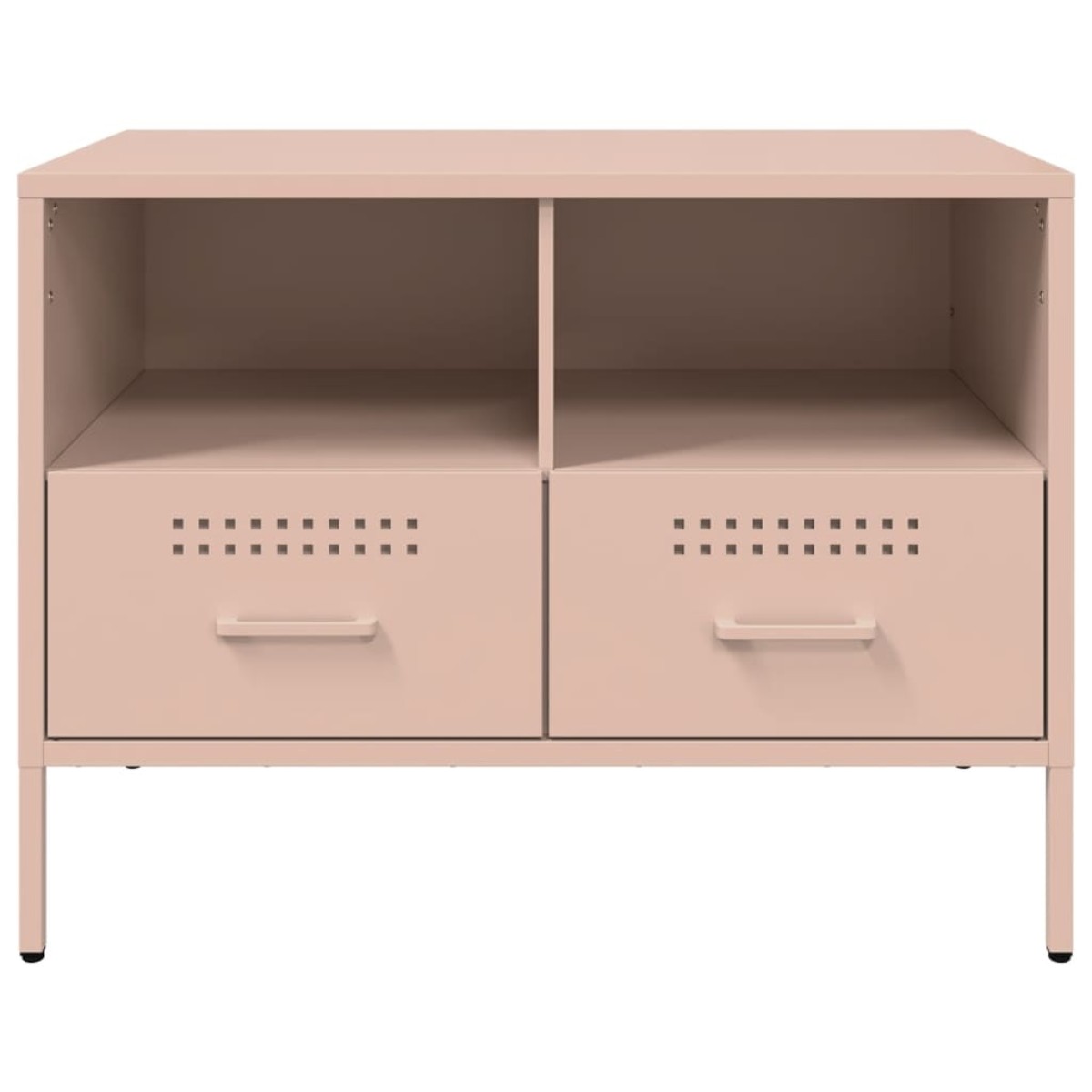 vidaXL Έπιπλα Τηλεόρασης 2 τεμ. Ροζ 68x39x50,5 εκ. από Χάλυβα