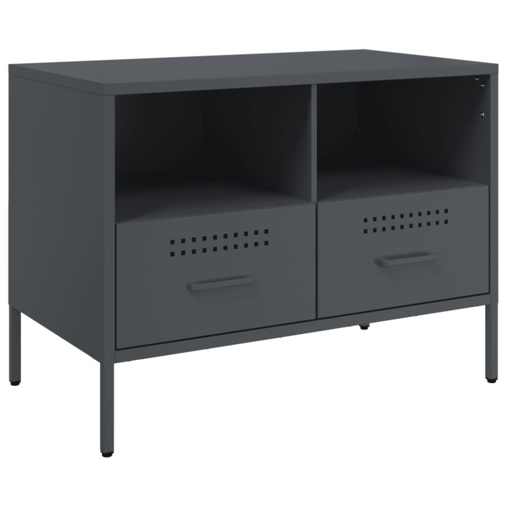 vidaXL Έπιπλο Τηλεόρασης Ανθρακί 68x39x50,5 εκ. από Χάλυβα