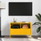 vidaXL Έπιπλο Τηλεόρασης Μουσταρδί Κίτρινο 68x39x50,5 εκ. από Ατσάλι