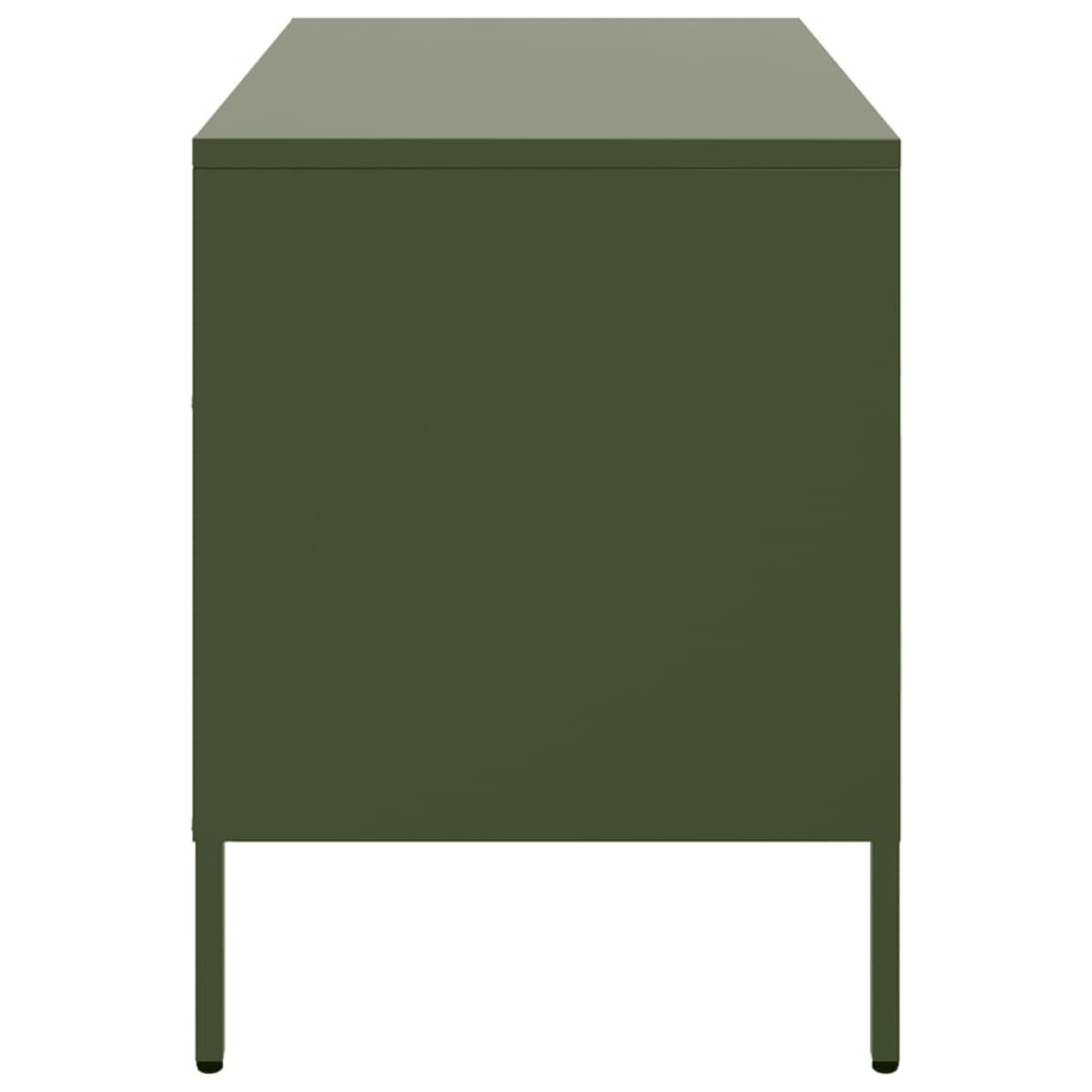 vidaXL Έπιπλο Τηλεόρασης Πράσινο Λαδί 68x39x50,5 εκ. από Ατσάλι