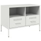 vidaXL Έπιπλα Τηλεόρασης 2 τεμ. Λευκό 68x39x50,5 εκ. από Χάλυβα