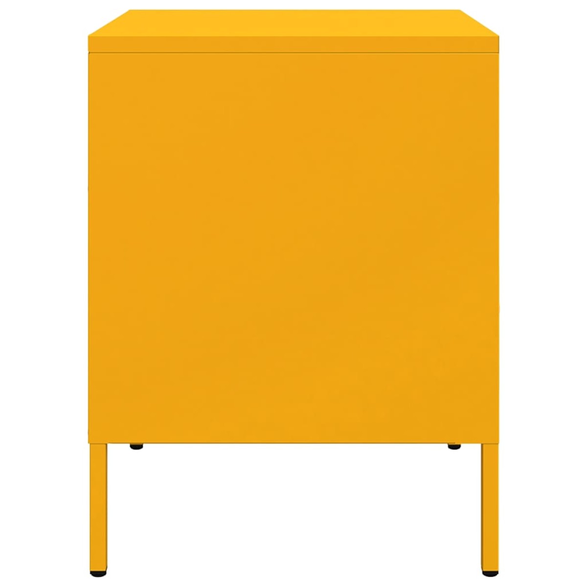 vidaXL Κομοδίνα 2 τεμ. Μουσταρδί 36x39x50,5 εκ. από Χάλυβα