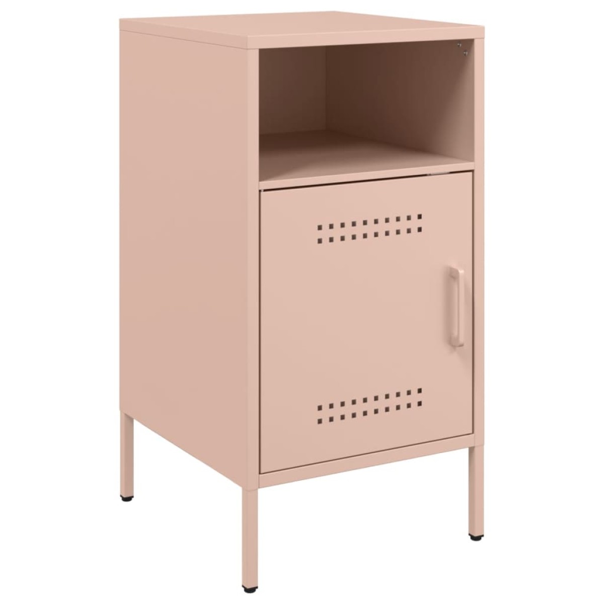 vidaXL Κομοδίνα 2 τεμ. Ροζ 36x39x68 εκ. από Χάλυβα