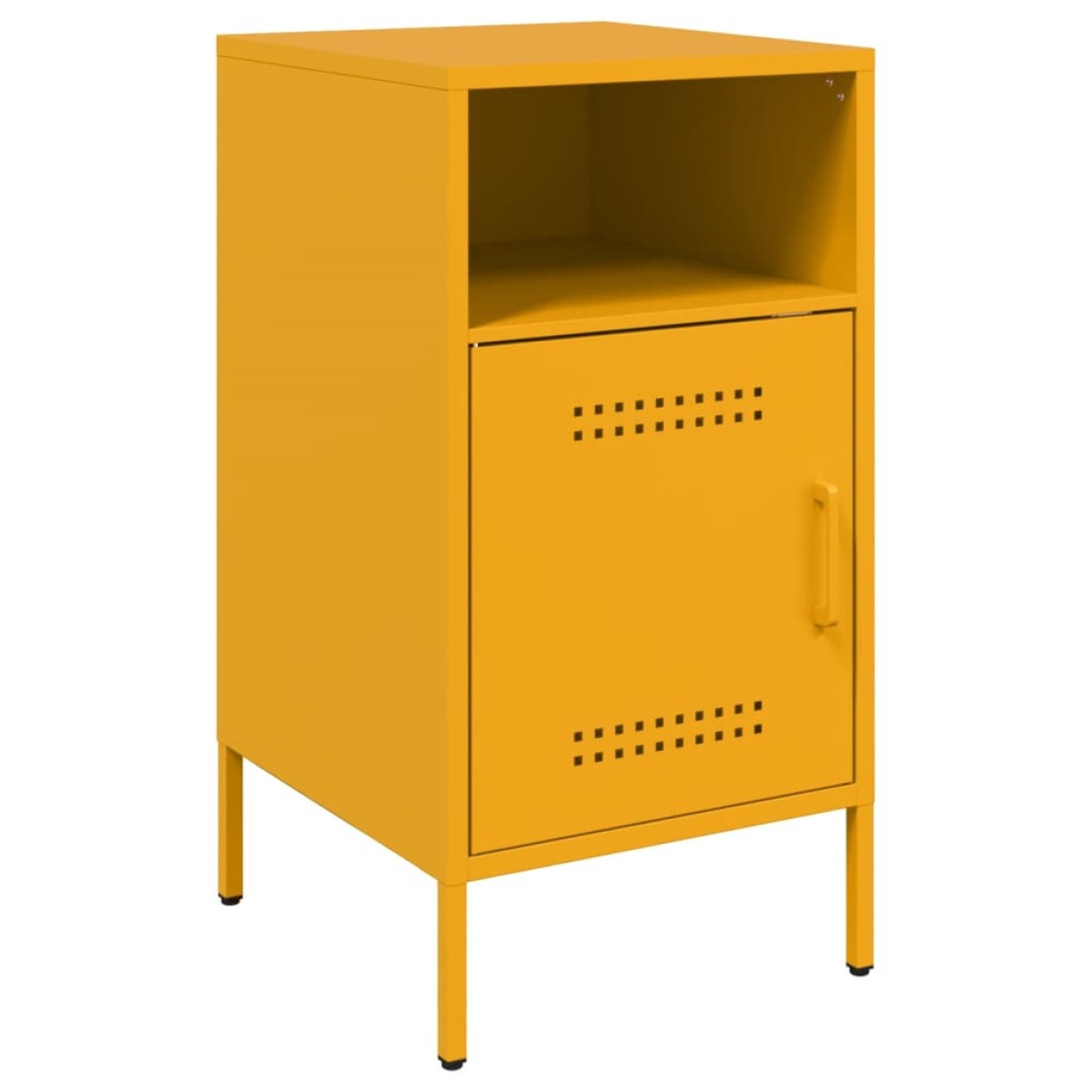 vidaXL Κομοδίνα 2 τεμ. Μουσταρδί 36 x 39 x 68 εκ. από Χάλυβα