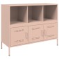 vidaXL Ντουλάπι Ροζ 100,5x39x79 εκ. από Χάλυβα