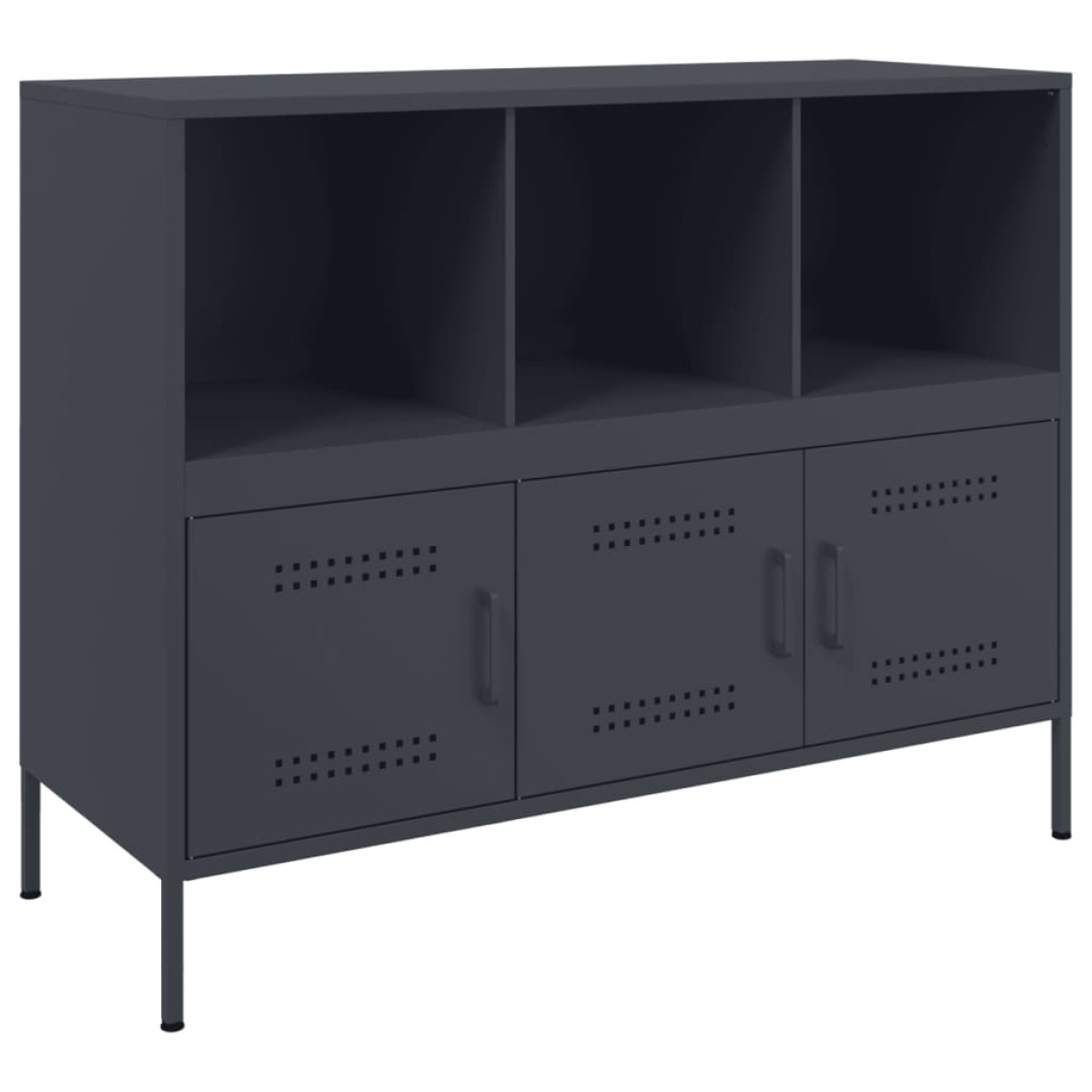 vidaXL Ντουλάπι Ανθρακί 100,5x39x79 εκ. από Χάλυβα