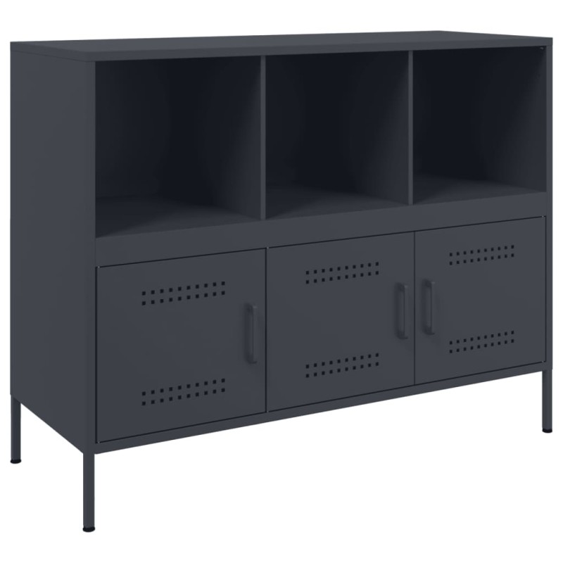 vidaXL Ντουλάπι Ανθρακί 100,5x39x79 εκ. από Χάλυβα