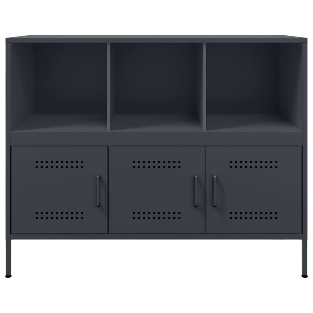 vidaXL Ντουλάπι Ανθρακί 100,5x39x79 εκ. από Χάλυβα