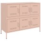 vidaXL Ντουλάπι Ροζ 100,5x39x79 εκ. από Χάλυβα