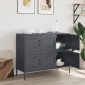 vidaXL Ντουλάπι Ανθρακί 100,5x39x79 εκ. από Χάλυβα