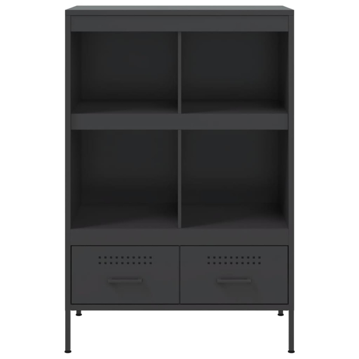 vidaXL Ντουλάπι Μαύρο 68 x 39 x 101,5 εκ. από Χάλυβα