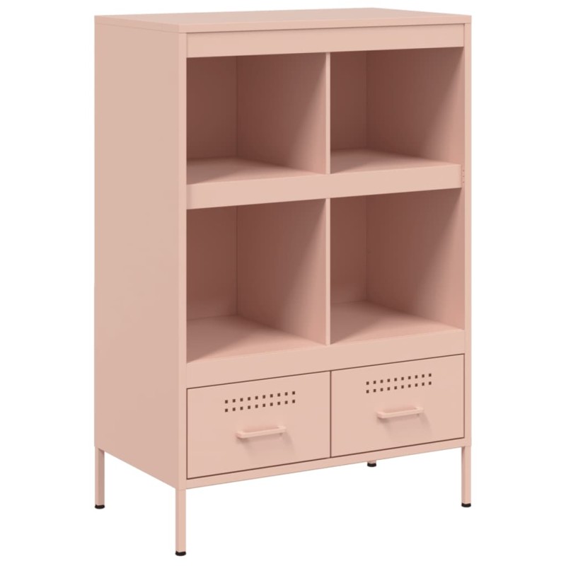 vidaXL Ντουλάπι Ροζ 68 x 39 x 101,5 εκ. από Χάλυβα