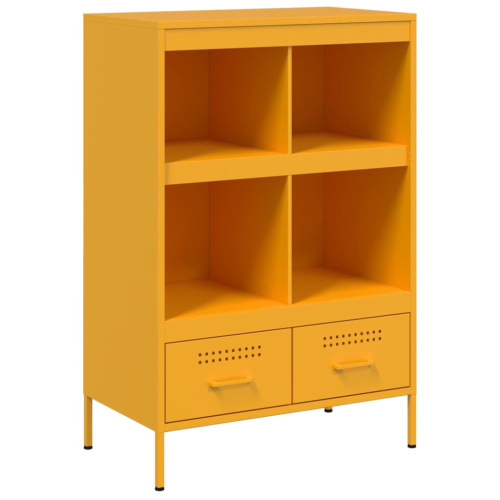 vidaXL Ντουλάπι Μουσταρδί 68x39x101,5 εκ. από Ατσάλι