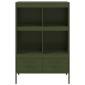vidaXL Ντουλάπι Πράσινο Λαδί 68x39x101,5 εκ. από Ατσάλι