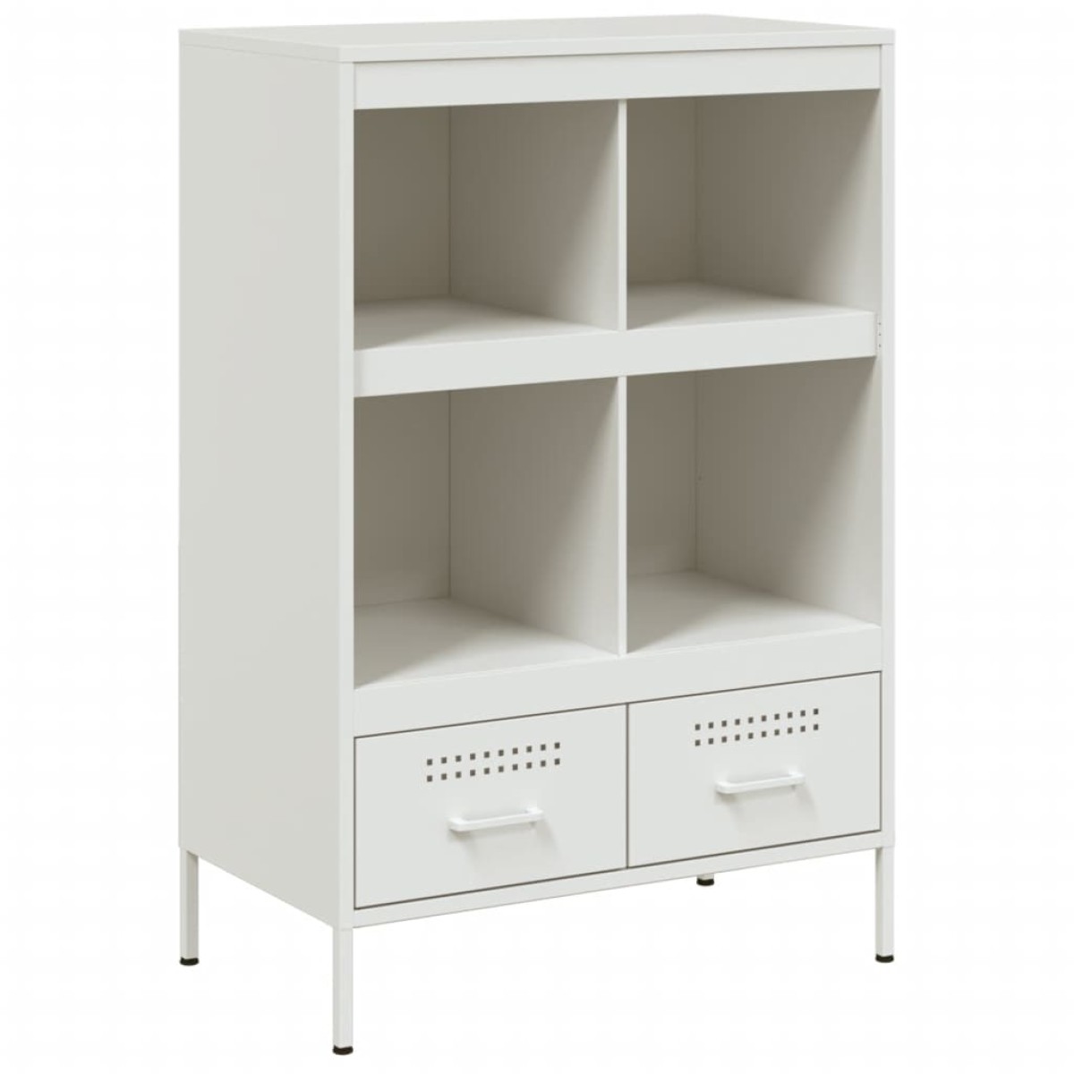 vidaXL Ντουλάπι Λευκό 68x39x101,5 εκ. από Χάλυβα