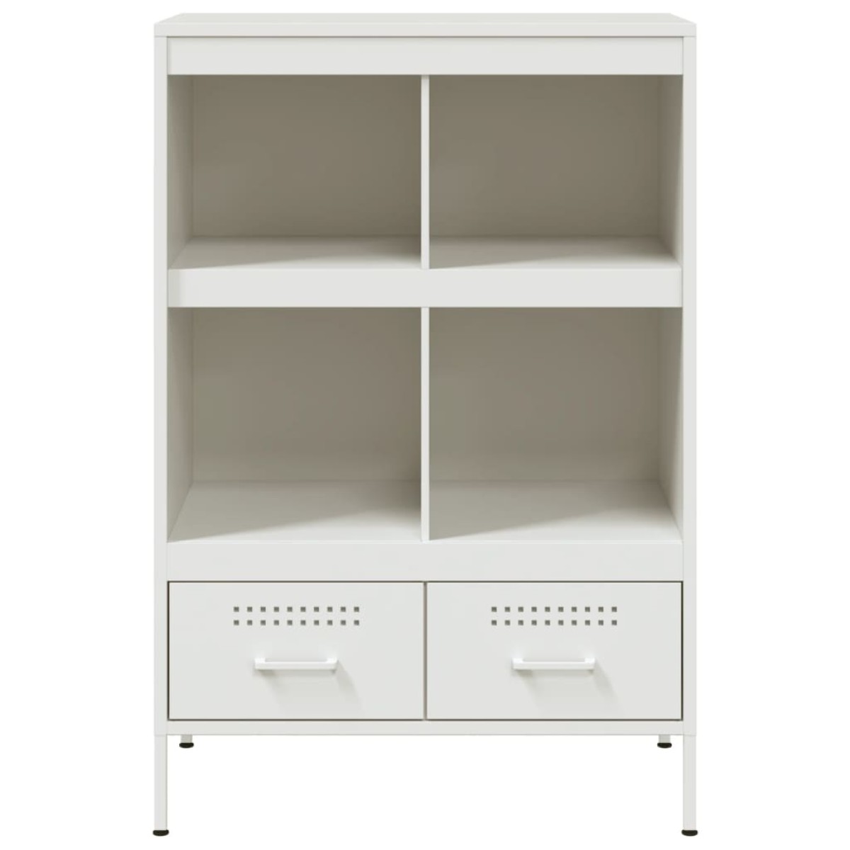 vidaXL Ντουλάπι Λευκό 68x39x101,5 εκ. από Χάλυβα