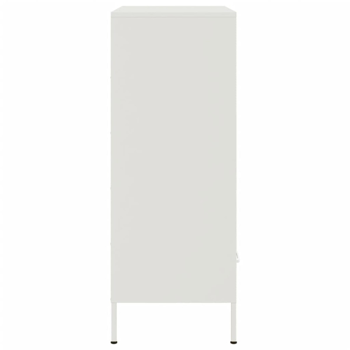 vidaXL Ντουλάπι Λευκό 68x39x101,5 εκ. από Χάλυβα
