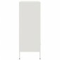 vidaXL Ντουλάπι Λευκό 68x39x101,5 εκ. από Χάλυβα