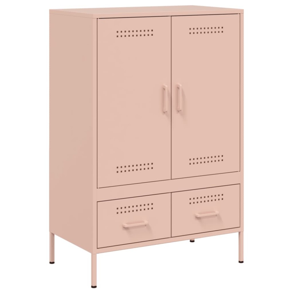 vidaXL Ντουλάπι Ροζ 68 x 39 x 101,5 εκ. από Χάλυβα