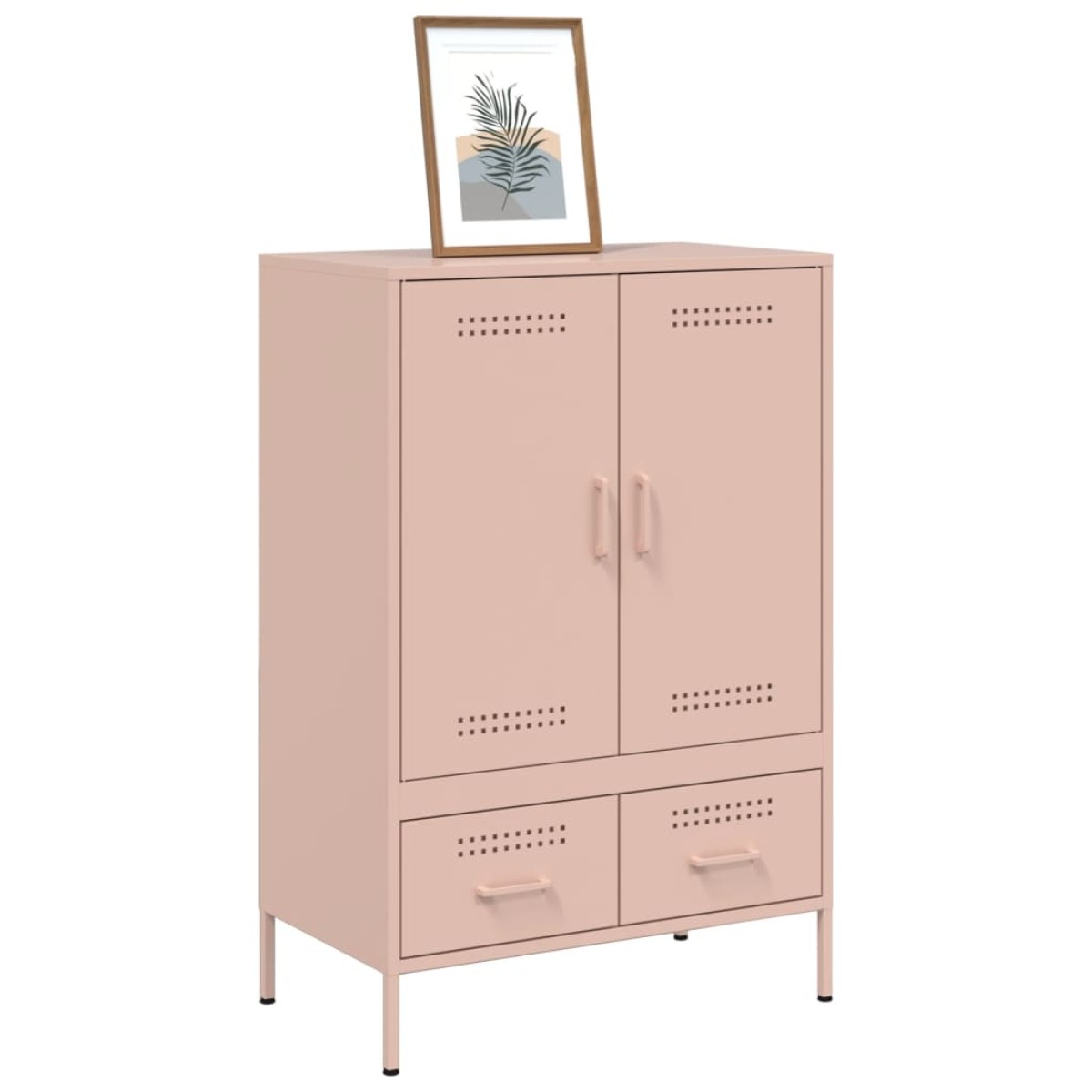 vidaXL Ντουλάπι Ροζ 68 x 39 x 101,5 εκ. από Χάλυβα