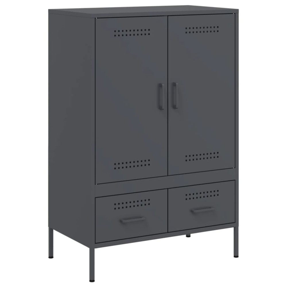 vidaXL Ντουλάπι Ανθρακί 68x39x101,5 εκ. από Χάλυβα