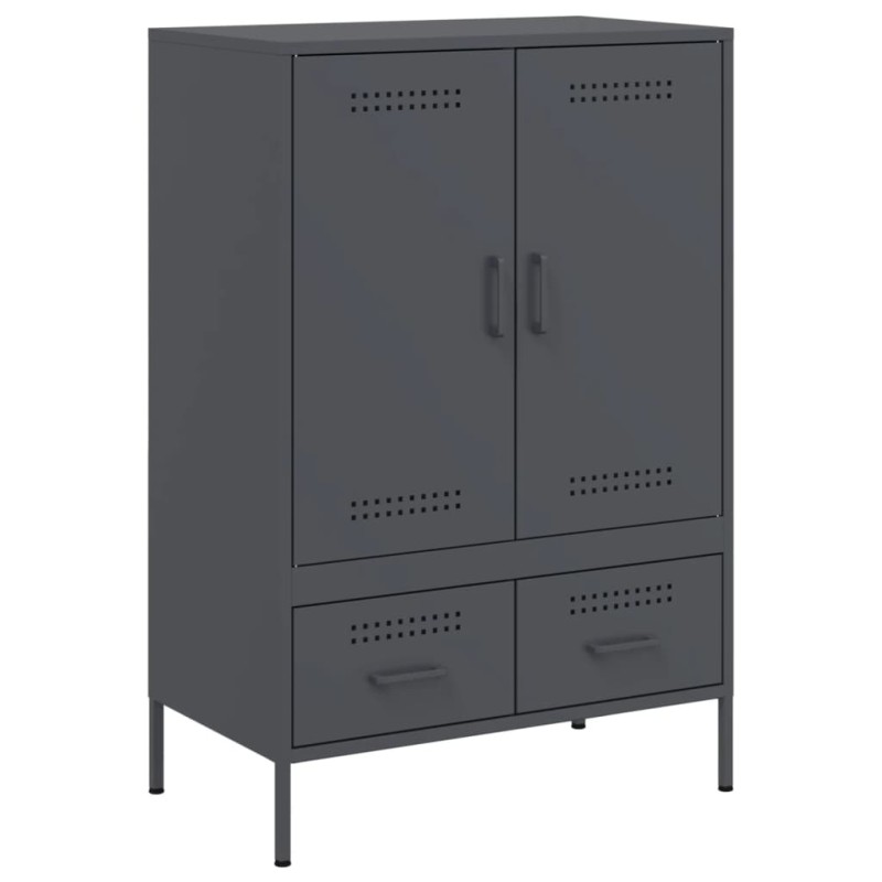 vidaXL Ντουλάπι Ανθρακί 68x39x101,5 εκ. από Χάλυβα